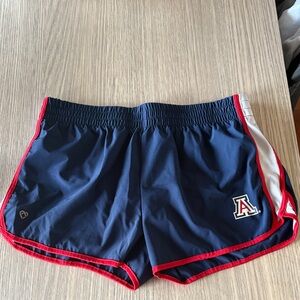 Colosseum Arizona Wildcats Navy Running Shorts Womens L 3” Inseam